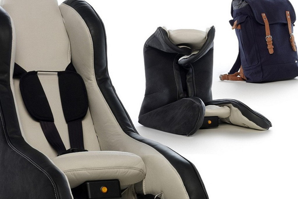 Свою концептуальну розробку дитячого надувного автокрісла в компанії Volvo назвали Inflatable Child Seat Сoncept